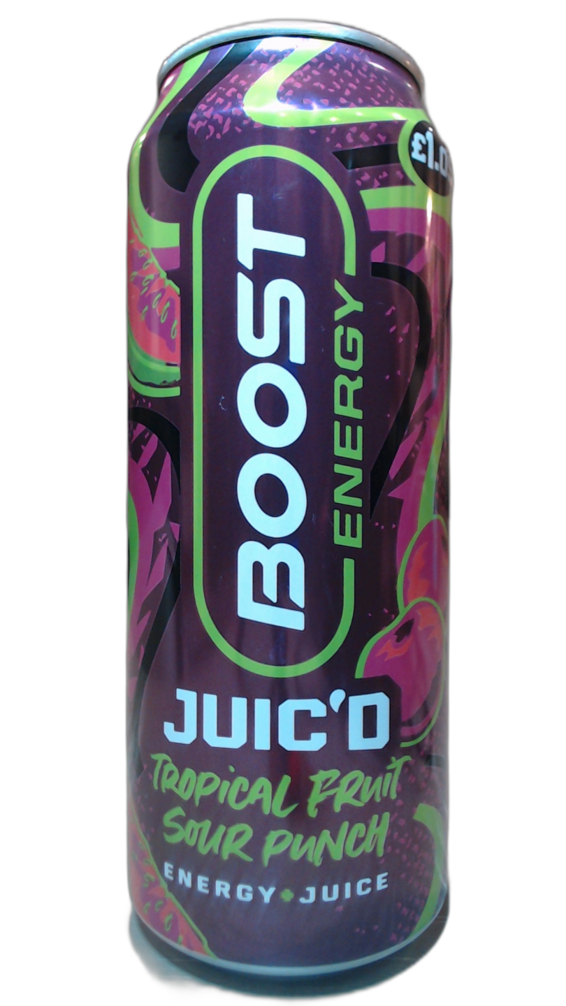 Boost Juic'd Tropical Fruit Sour Punch PMP £1.09