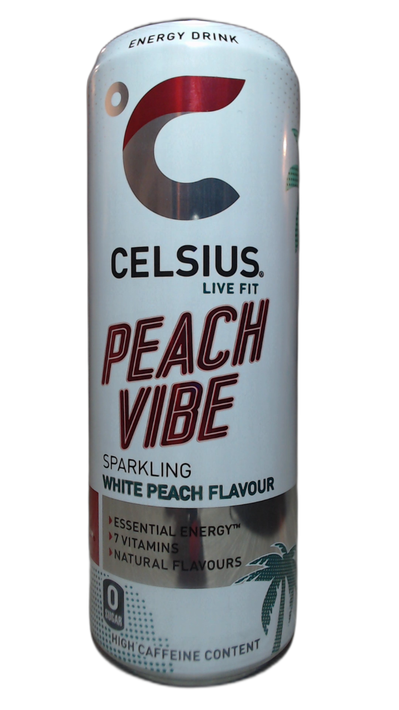 Celsius Peach Vibe White Peach