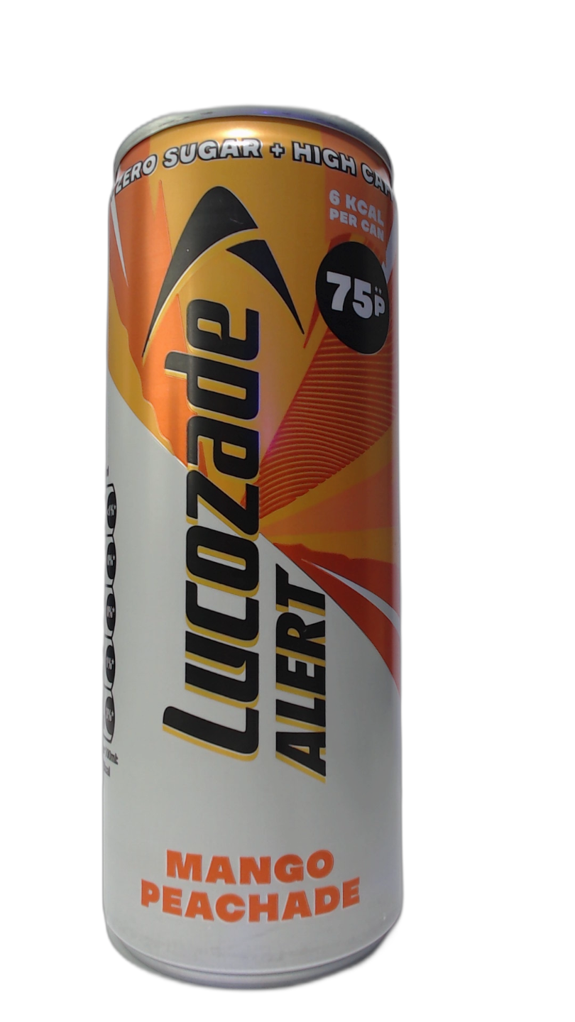 Lucozade Alert Mango Peachade PMP 75p