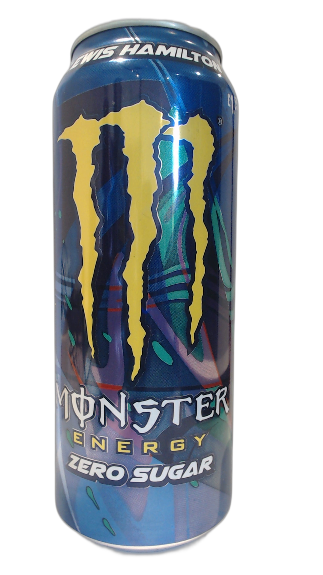 Monster Zero Sugar Lewis Hamilton PMP £1.55 (Black Ring Pull)