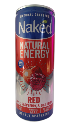 Naked Natural Energy Red Apple, Raspberry & Goji Berry PMP £1